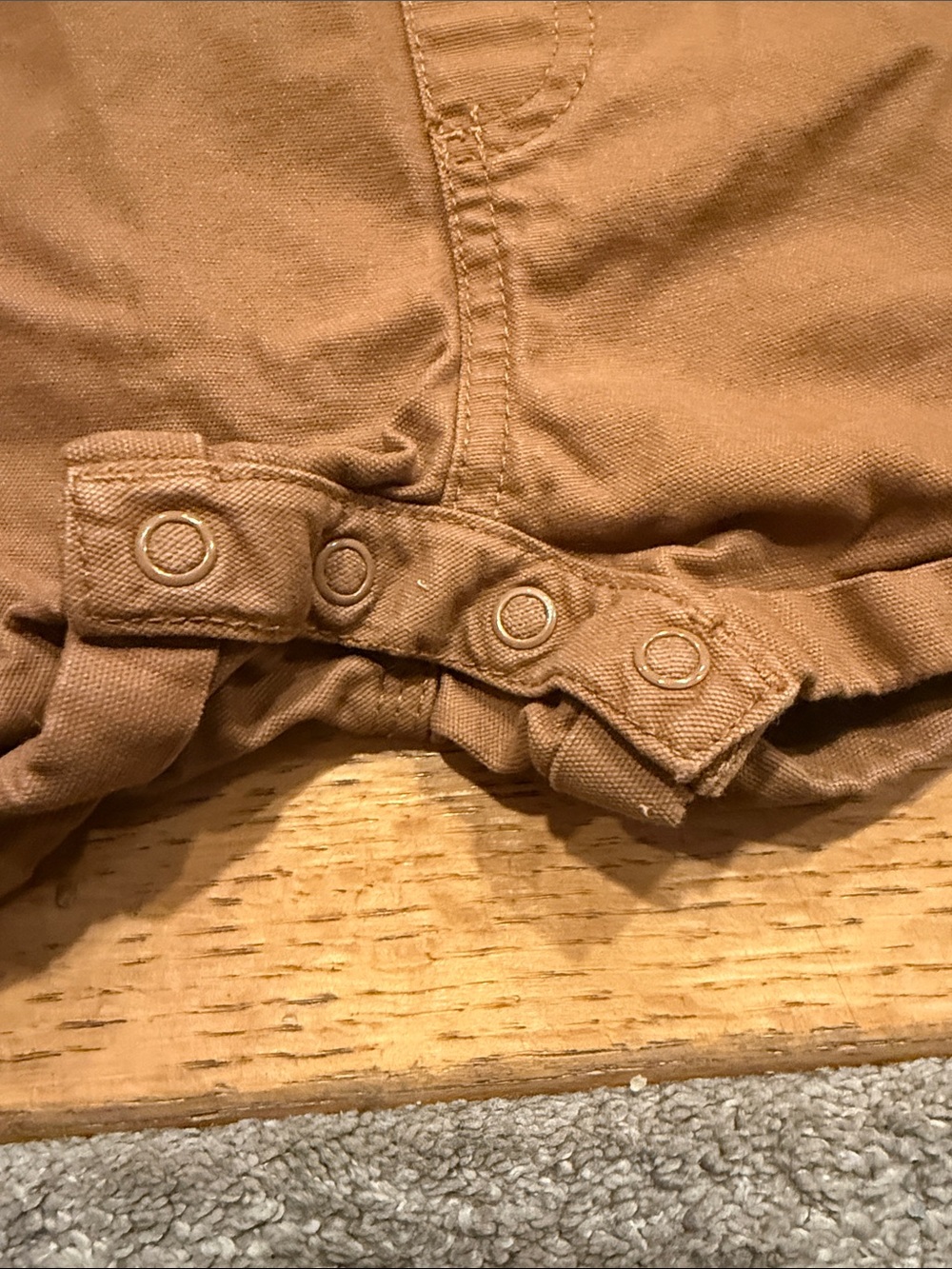 Carhartt girls overalls shorts size 18 months. - Picture 3 of 7